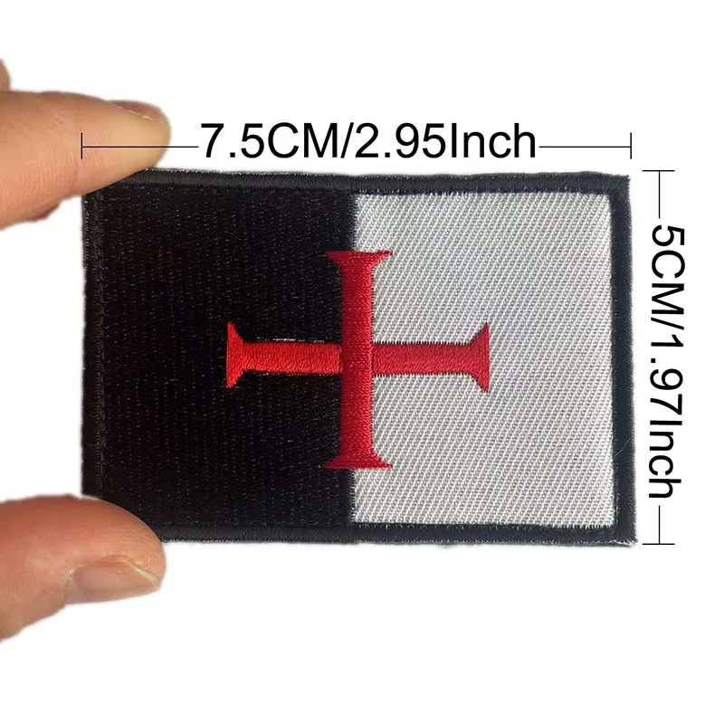 Kreuzflagge, Jesus, Fisch, Gott, Christian, Infidel, Glaube Blesses Stoffapplikation Stickerei Patches, taktische Rucksackabzeichen – Detail 6