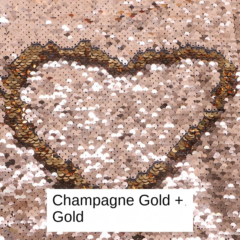 Two Colors Sequin Fabric Creative for Clothing Graffiti Wall Background Cloth Designer Diy Sewing Material Wholesale image 3