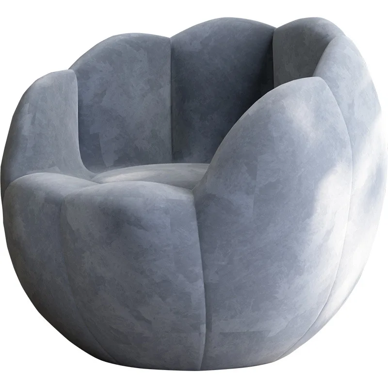 

Modern simple single fabric sofa bedroom designer creative balcony lazy leisure chair