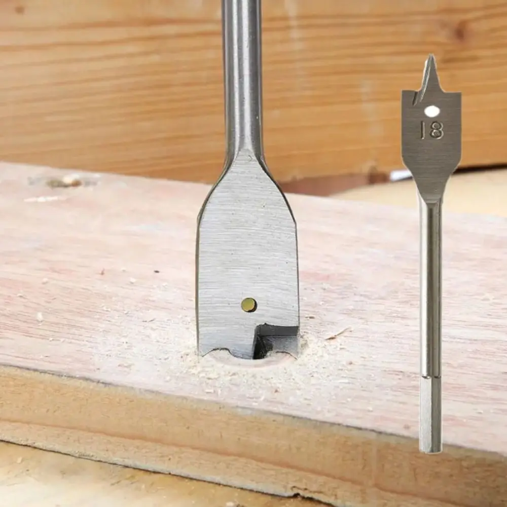 High-carbon Steel Woodworking Tool Sets Long Three-point Bit Set Flat Drill Hexagonal Shank Durable Woodworking Drill Bit