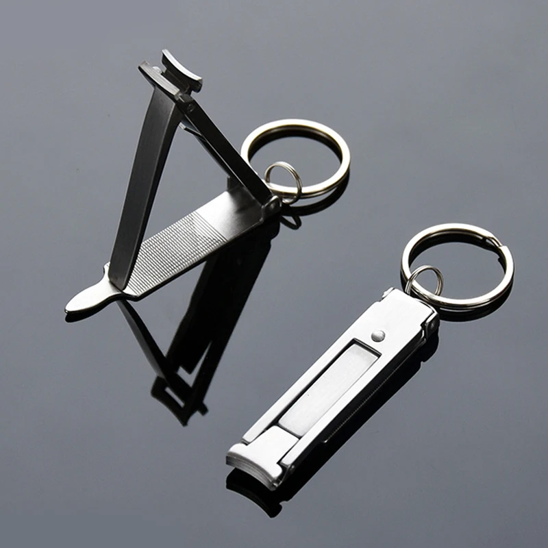 0.5cm ultra thin nail clippers Portable foldable multi-function nail clipper dead skin remover Pliers Nail tool
