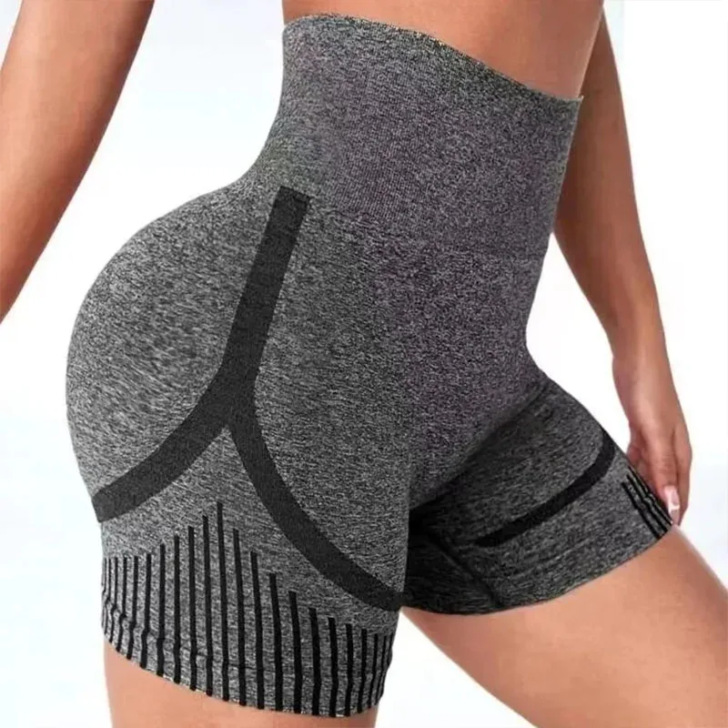 Women Yoga Shorts High Waist Gym Workout Shorts Fitness Yoga Lift Butt Fitness Ladies Yoga Gym Running Short Pants Sportswear image 5
