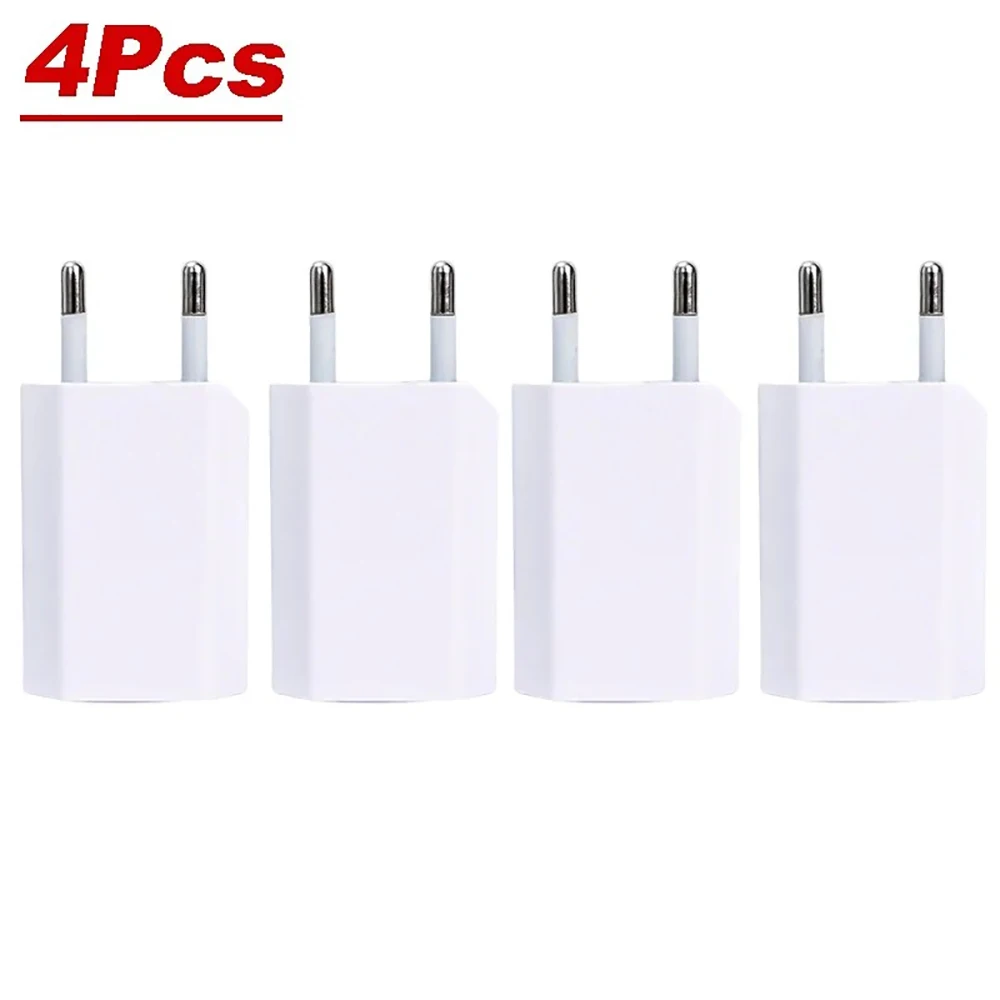 1-5 Stuks Universele 5V 1A Eu Plug Usb Home Reizen Mobiele Telefoon Oplader Voor Samsung Xiaomi Redmi huawei Oplader Power Wall Adapter