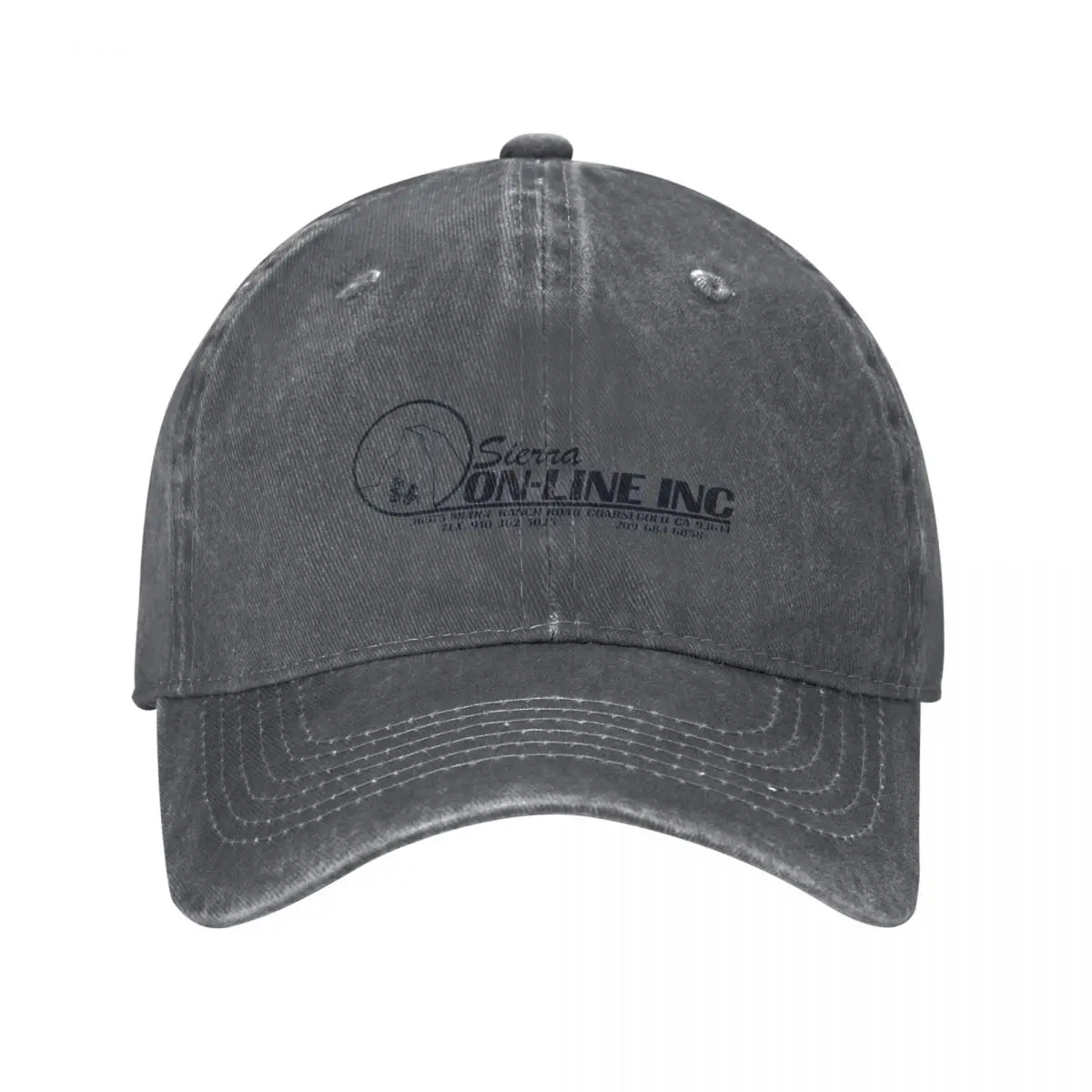 sierra-on-line-inc-preto-bone-de-beisebol-chapeu-de-sol-chapeu-de-pesca-feminino-masculino