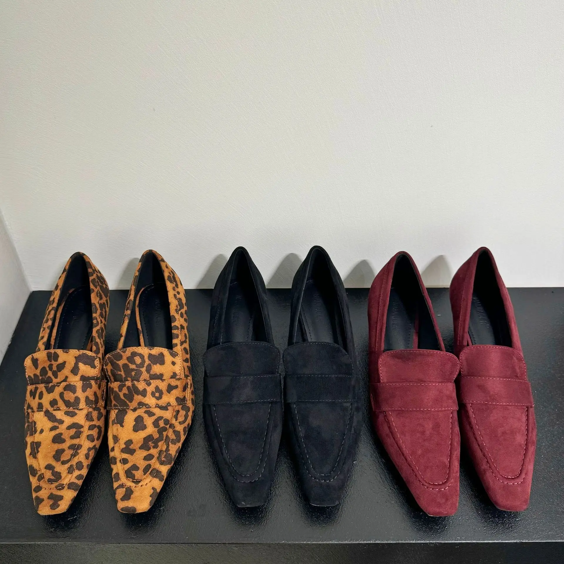 

Women Pumps Pointed Toe Shallow Slip On Thin High Heels Office Party Pumps Dress Shoes Design Loafer Casual Moccasin Mujer