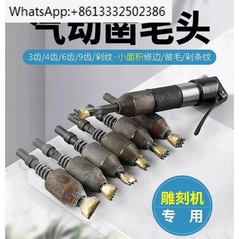 Pneumatic Carving Pen Machine Chiseling Head Litchi Face-cutting Axe Alloy Flower Hammer Stone Carving Tool
