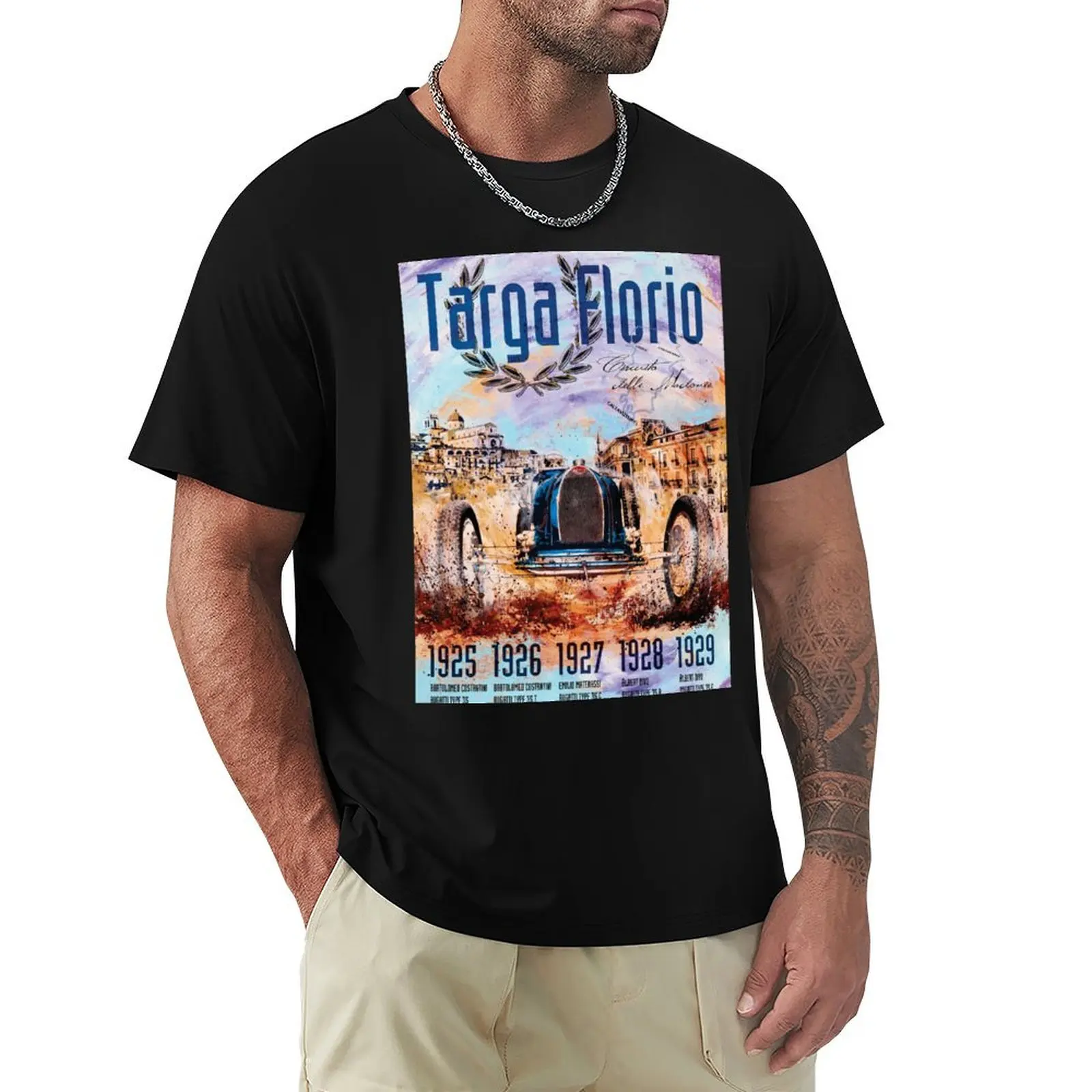 Targa Florio ARTWORK T-Shirt t shirt for man 100 percent cotton T-Shirt