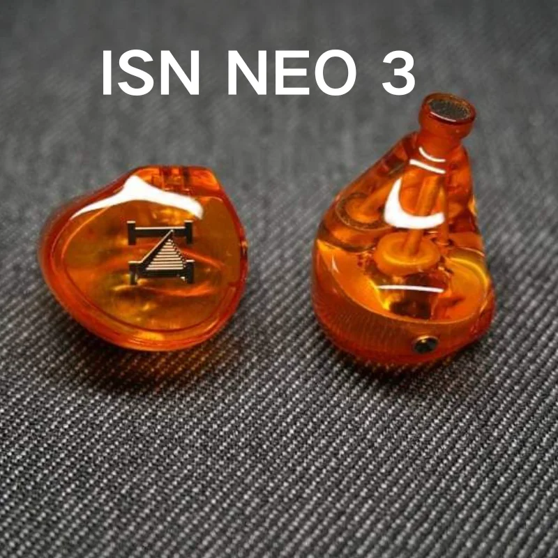 ISN Audio NEO 3 Auriculares Intrauditivos HiFi para Audiófilos con 1 Driver Planar + 2 DD Híbridos, Conector de 2 Pines de 0.78mm
