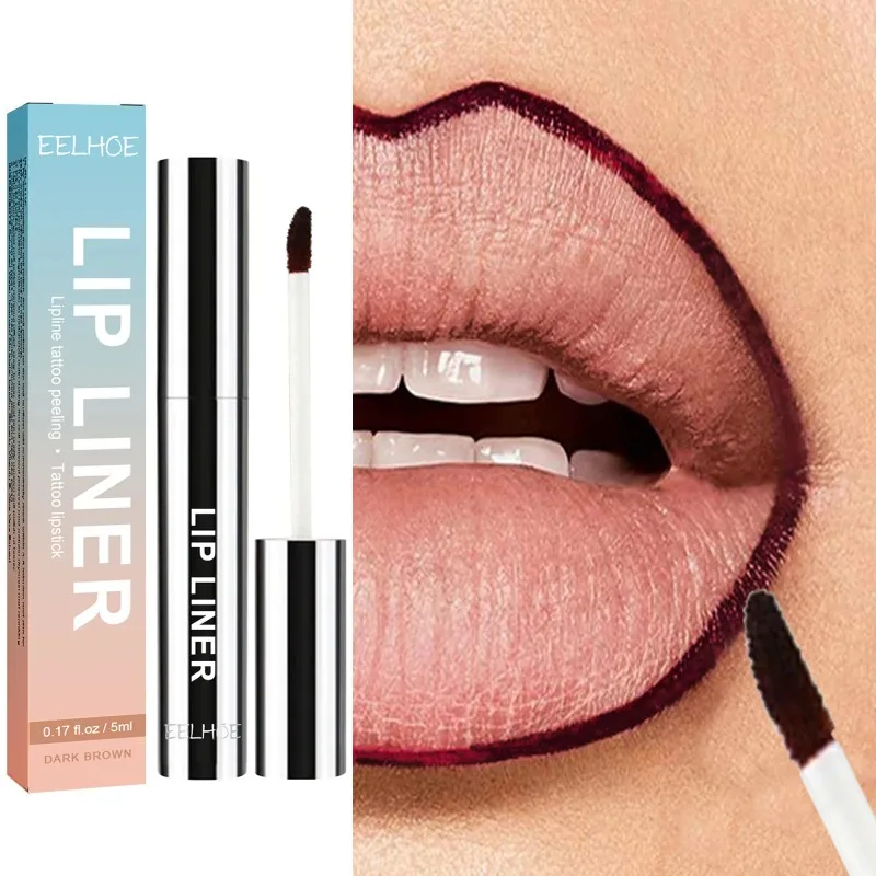 3 Kleuren Pellen Van Lipliner Tattoo Waterdichte, Langdurige Matte Non-Stick Cup Lip Tint Sexy Rode Contour Lippen Make-Up Cosmetica