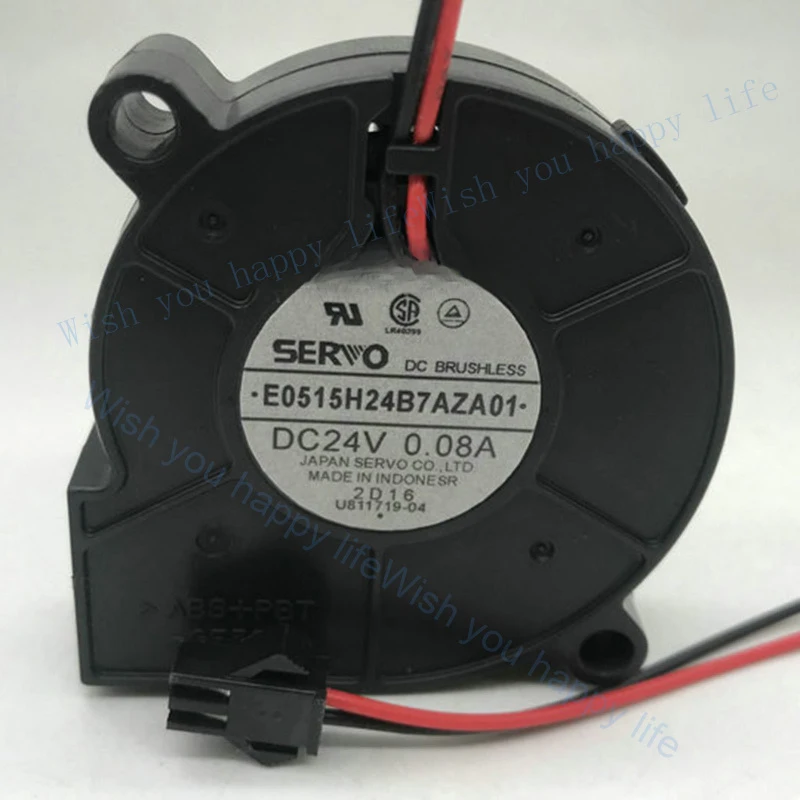 V+   1 pcs New for  SERVO E0515H24B7AZA01 24V 0.08A 2wire turbo cooling fan#QW