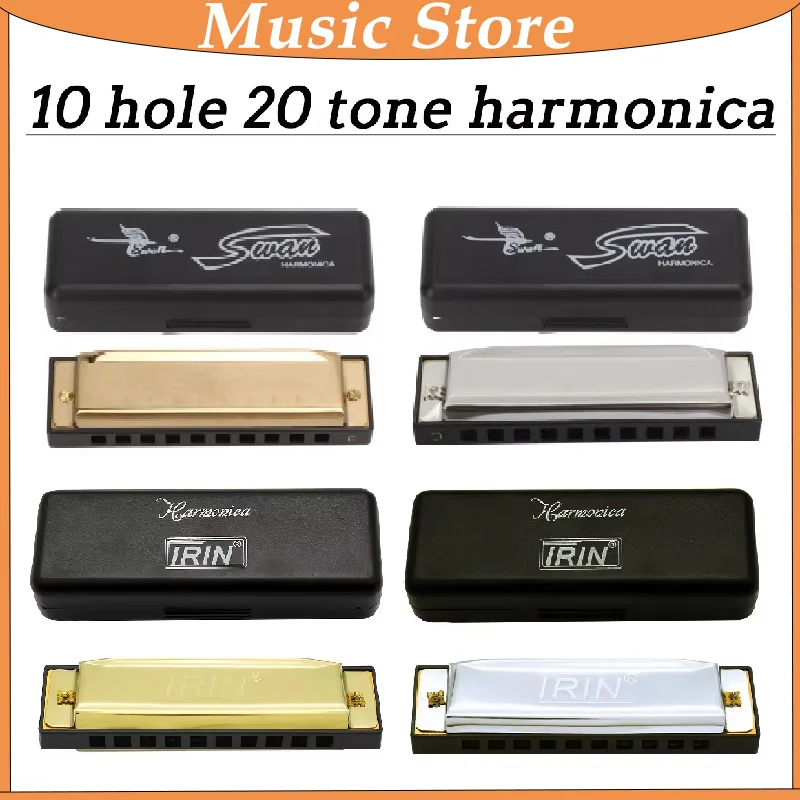 Harmonica 10 Hole 20 Tones Harmonica C G Key Harmonica Mouth Organ Suitable For Music Enthusiasts Woodwind Musical Instrument