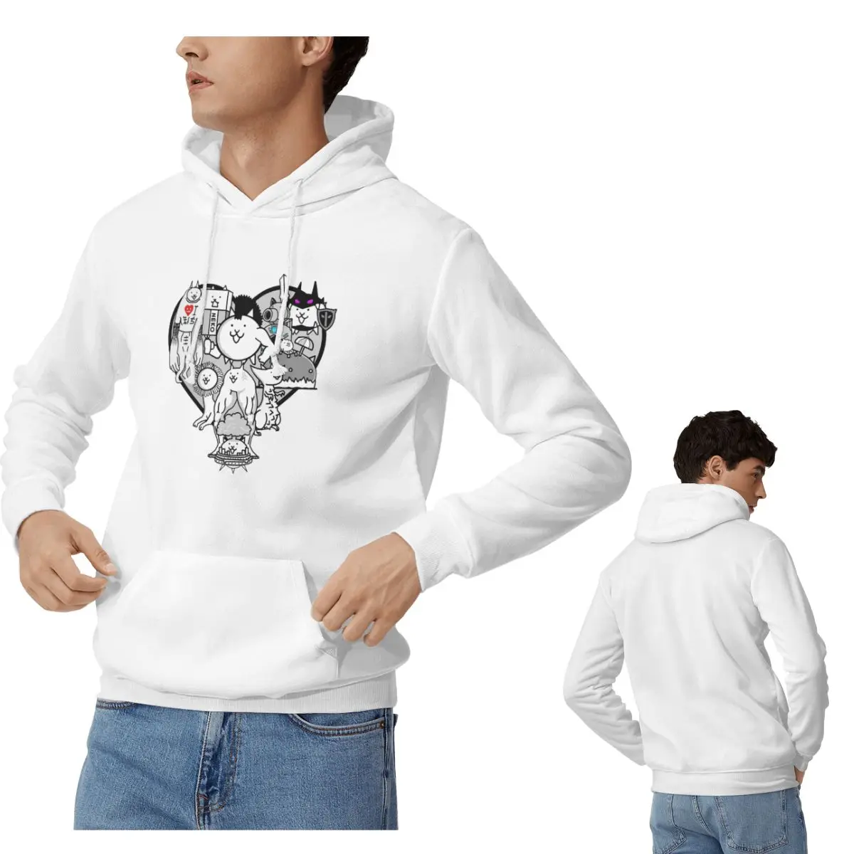 

Толстовки с фресками Battle Cats True Form для мужчин и женщин, повседневные пуловеры, толстовки в стиле хип-хоп с длинными рукавами и капюшоном, осень-зима