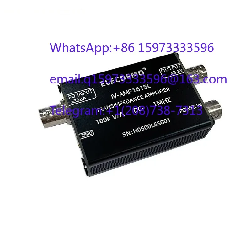 Transimpedance TIA Amplifier 1MHz Bandwidth High Speed IV Converter for APD/PIN Photodiode Current to Voltage Detection