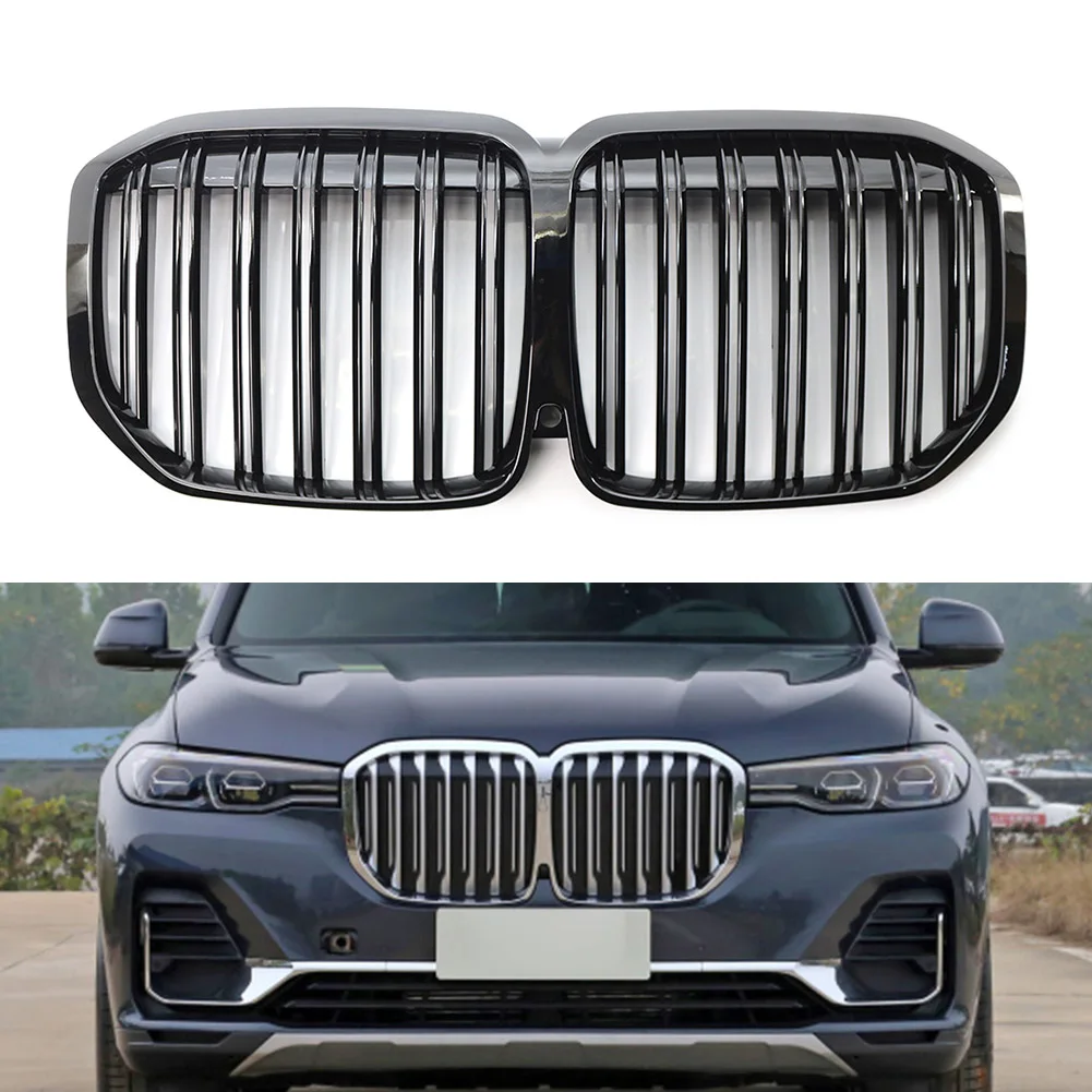 

Glossy Black Car Front Bumper Kidney Replacement Grille for BMW X7 G07 2019 2020 2021 2022 ABS Plastic Racing Grills