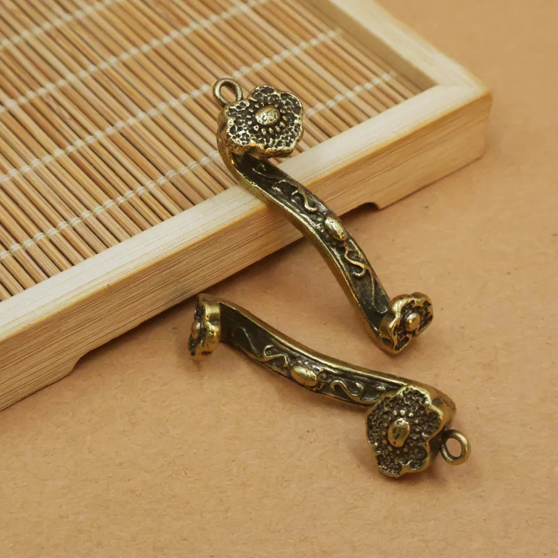 Brass Ruyi Keychain Creative Copper Handmade Car Pendant Ornament Ruyi Personalized Gift Exquisite