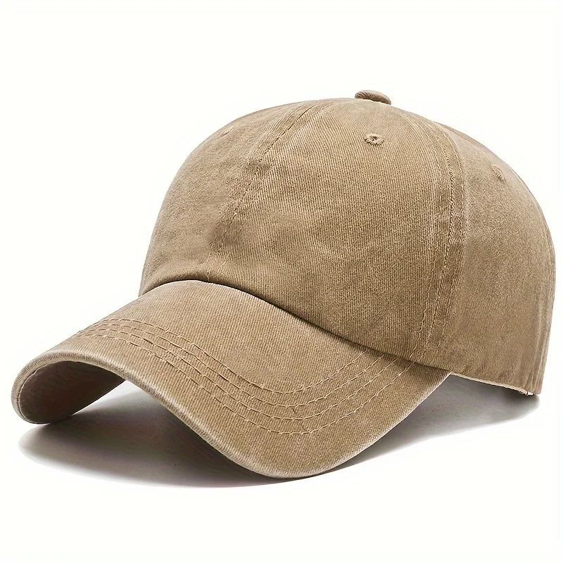 Men Women Unisex Baseball Cap Adjustable Solid Color Casual Hat Stretchy Fabric for Sports Secure Drawstring Closure Dad Hat