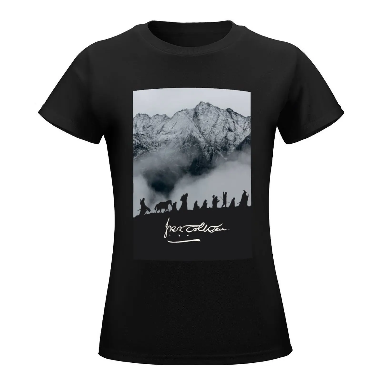 Cloudy Mountain Signature Fellowship T-Shirt sublime sweat rock and roll t shirts for Women