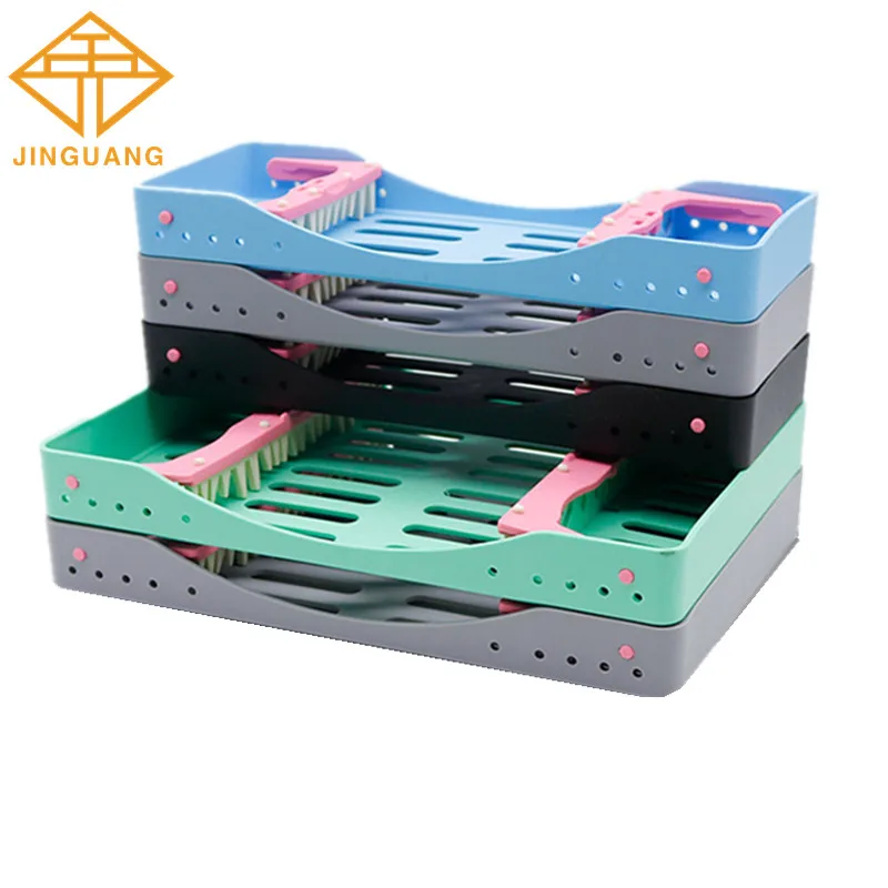 5pcs Dental Disinfection Box Dentistry Organizers Instruments Cassettes Rack Autoclave Odontologia Sterilizer Case