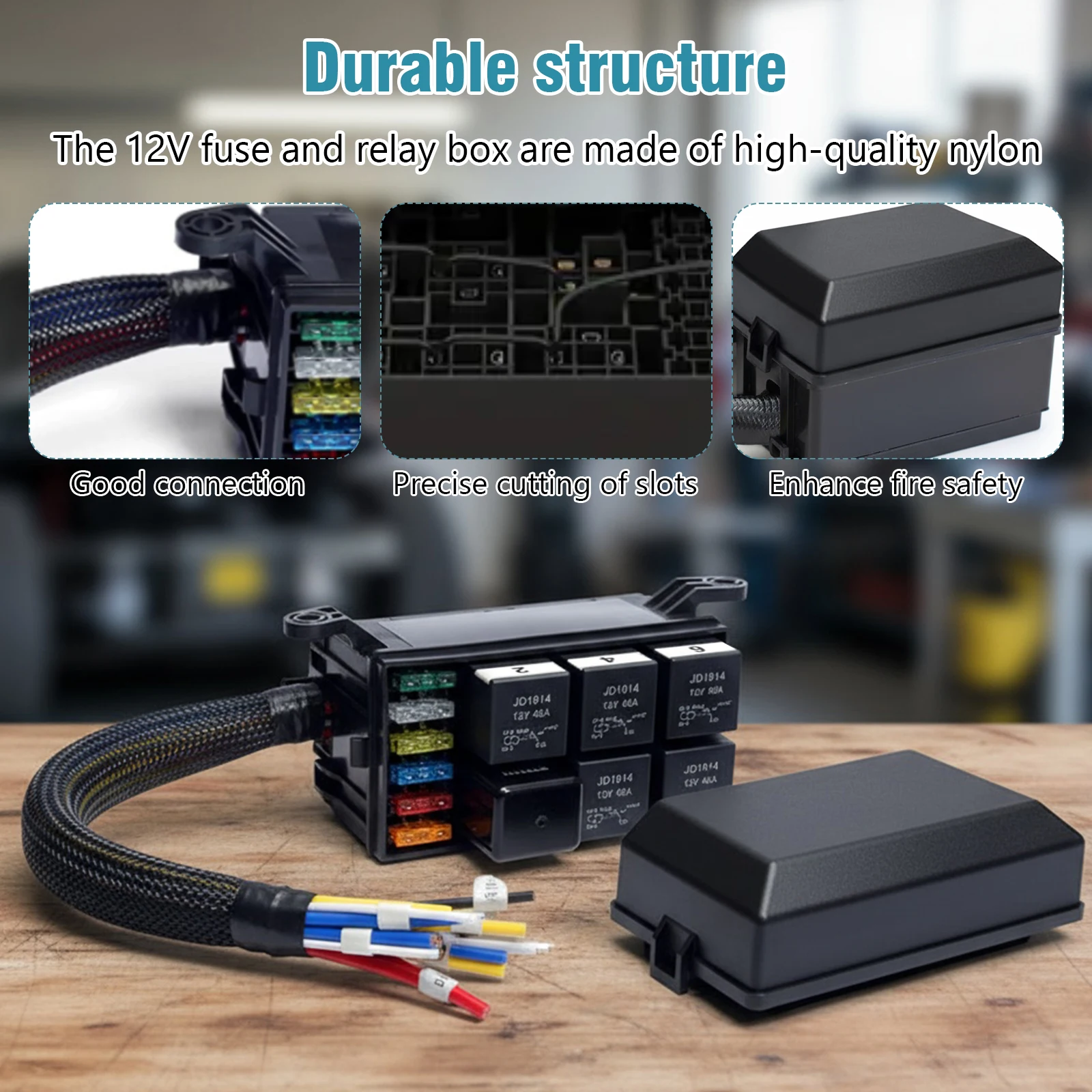 12V Fuse Relay Box …