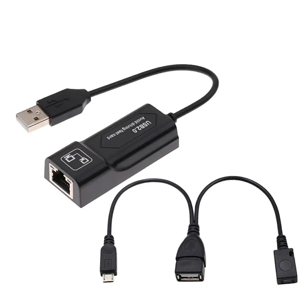 LAN Ethernet Adapter USB Multi Port Power Hub Streaming Device Media Adapter for Fire TV Stick Third Generation