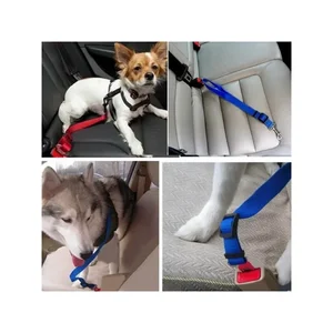 Security rope for pet dogs, pet traction belt mounted on car, adjustable pet traction rope, pet dog supplies used in car, black, red, blue, p 8 Main Dog Sales - №5