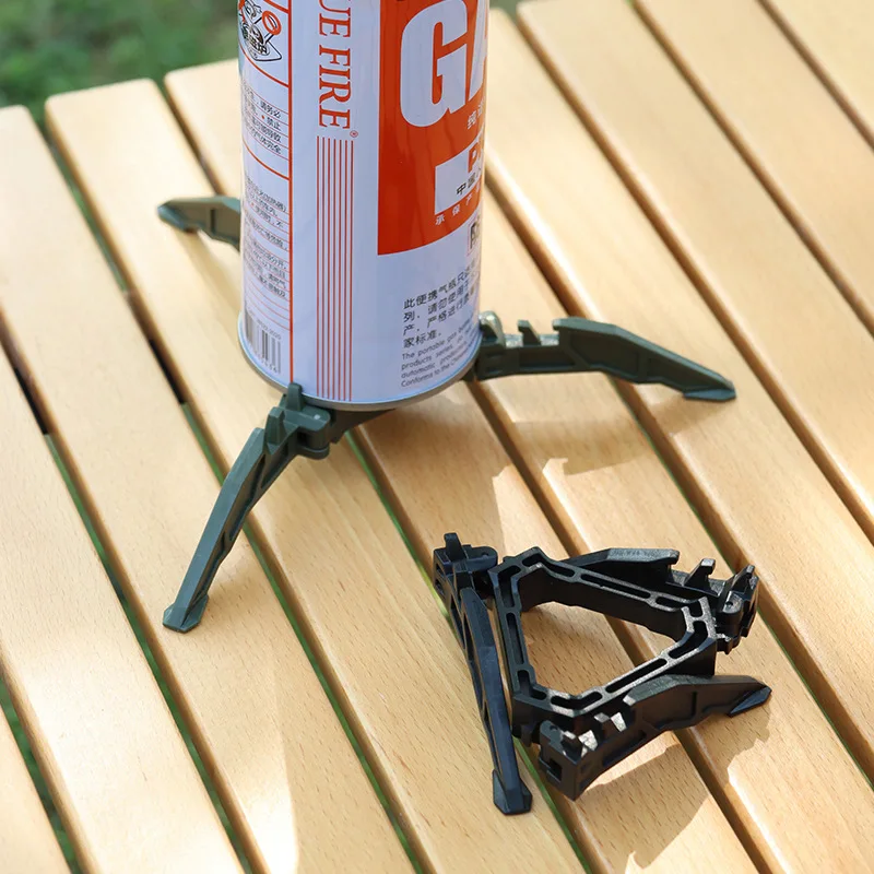 ​ ​ ​ ​ ​ ​ Tragbarer Gaskartuschenständer ​ ​   Universelles Klappbares Stativ-Gestell für Outdoor-Camping Gastank-Halterung Campingzubehör