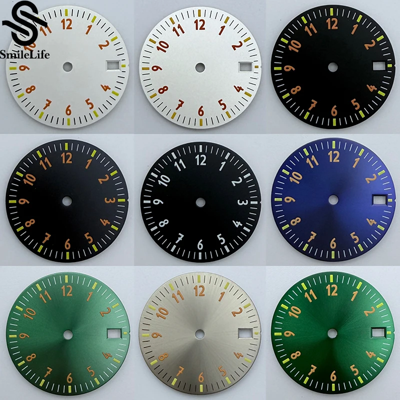 SmileLife 28,5 mm Zifferblatt, einzelner Kalender, kein Kalender, Zifferblätter, Uhrenmodifikationszubehör für NH35/NH36/4R/7S-Uhrwerk