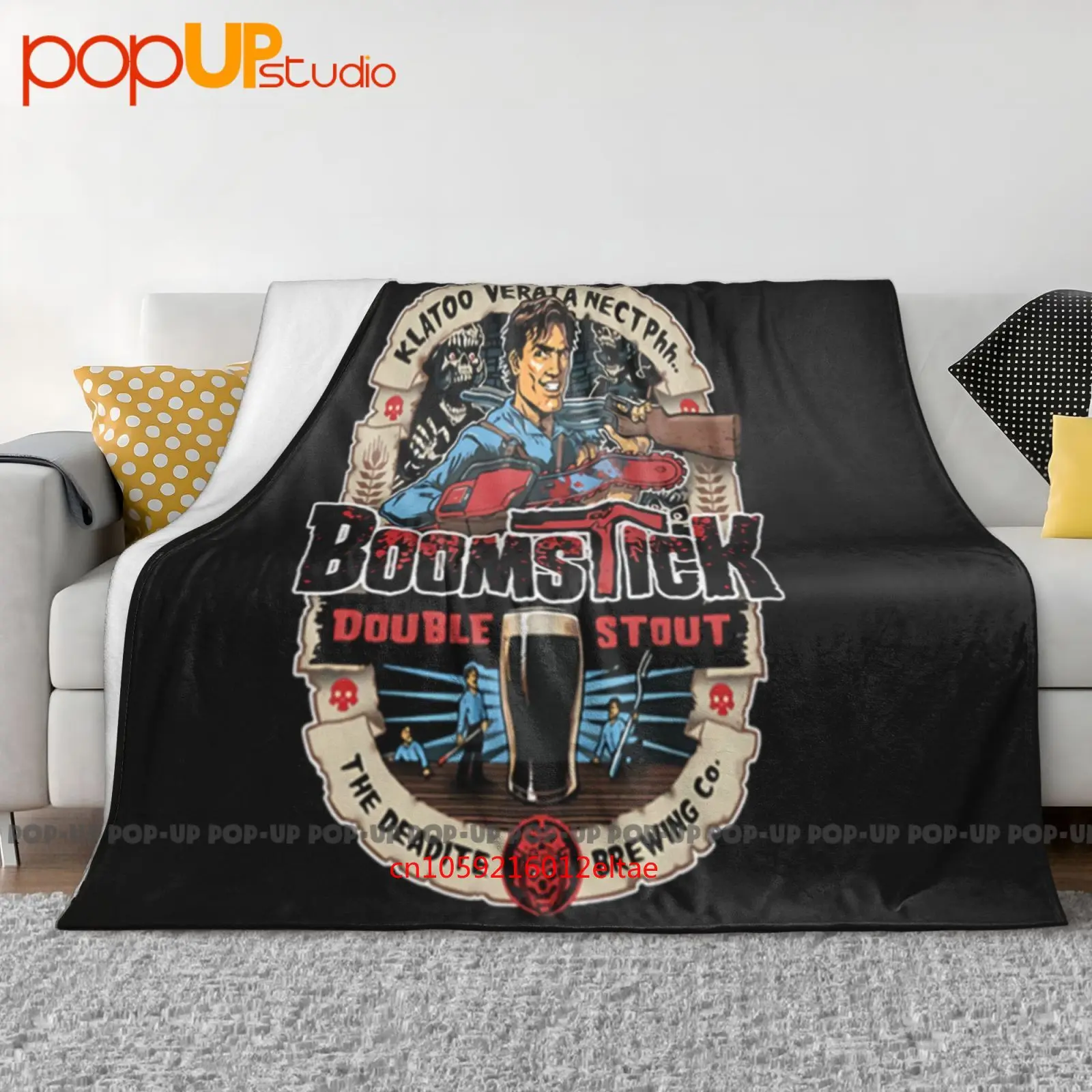 غطاء أريكة شتوي من سلسلة Ash Vs Evil Dead فائق النعومة