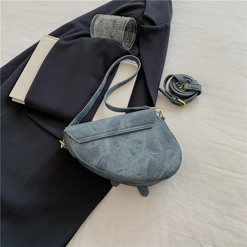 Fashion Small Mini Saddle Crossbody Bags for Women Replica Brand Purses and Handbags Designer Luxury Shoulder Bags PU Leather