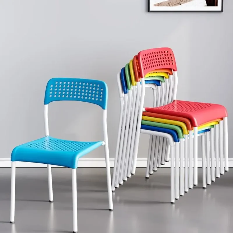 Minimalist Backrest Chair Computer Chair Training Stool Dining Chairs Sillas Student Home Plastic Dining Chair Office Chair