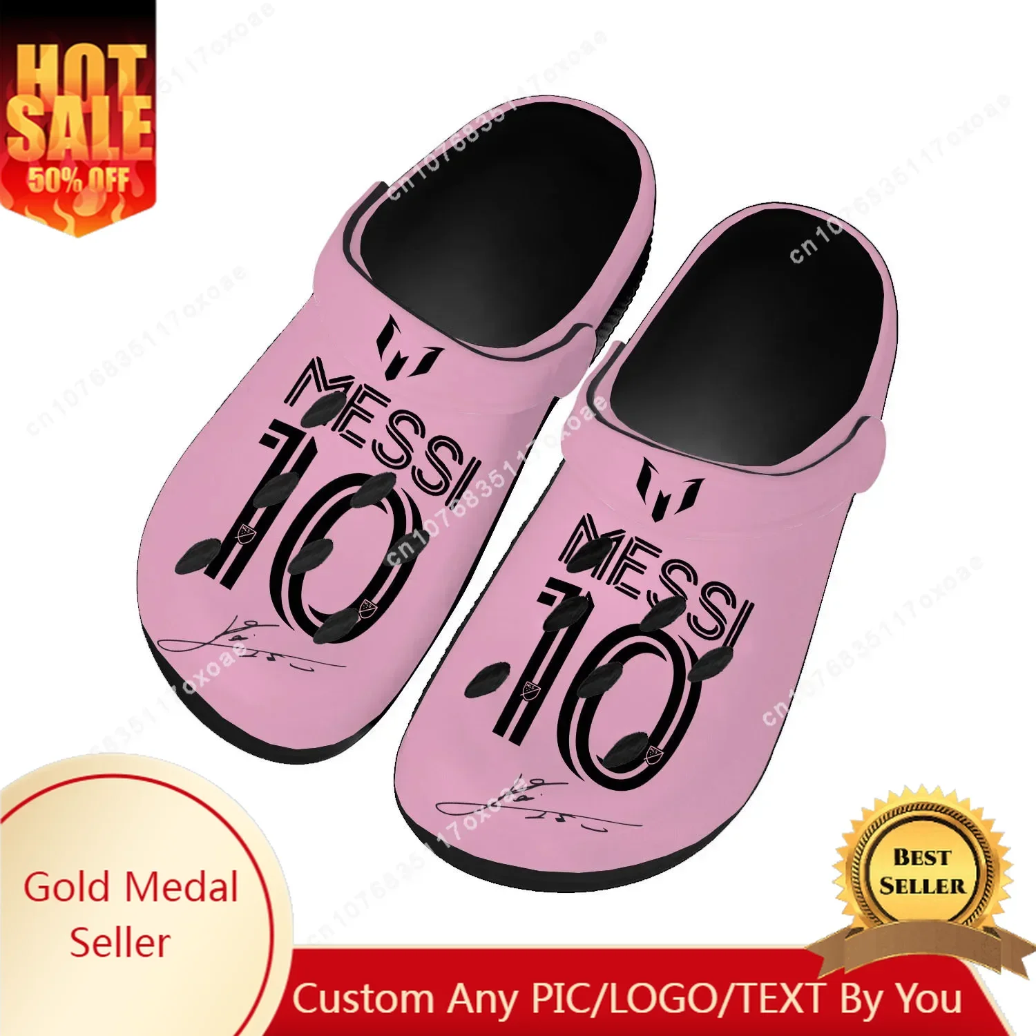 

Inter Soccer Football Home Clog Mens Women Youth Boy Girl Sandals Miami Messi No 10 Argentina Shoes Custom Shoe Hole Slippers