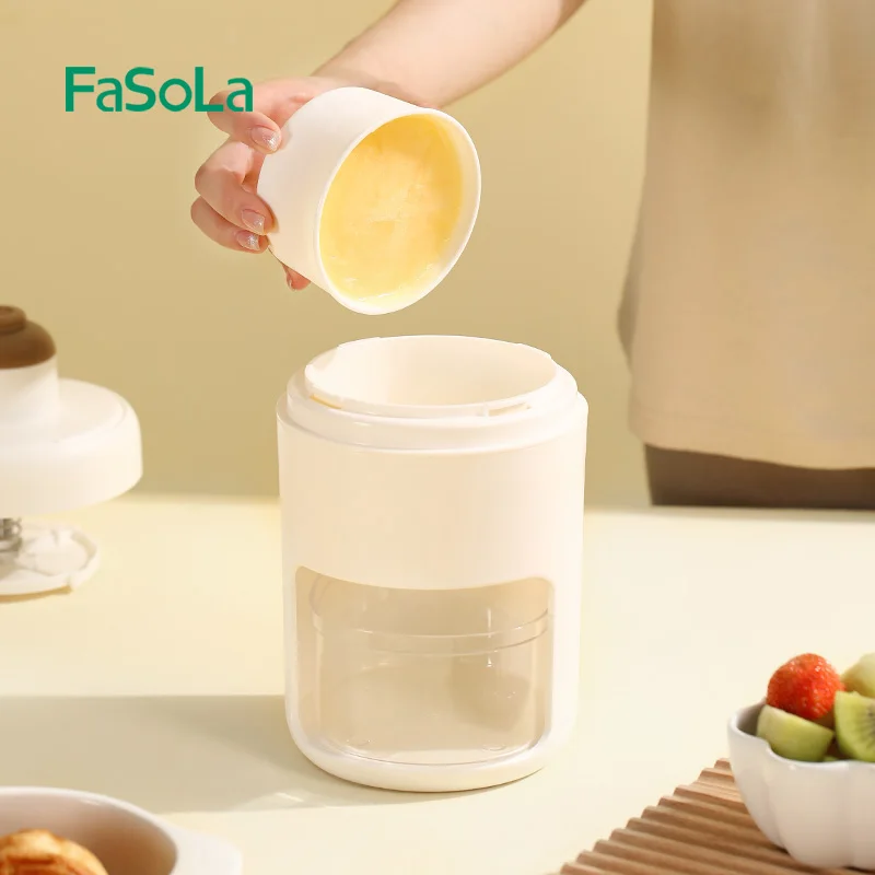 FaSoLa Portable Ice Crusher Shaved Machine Manual Ice Shaver Snow Cone Machine Ice Cream Snowcone  Kakigori Bingsu 500ml