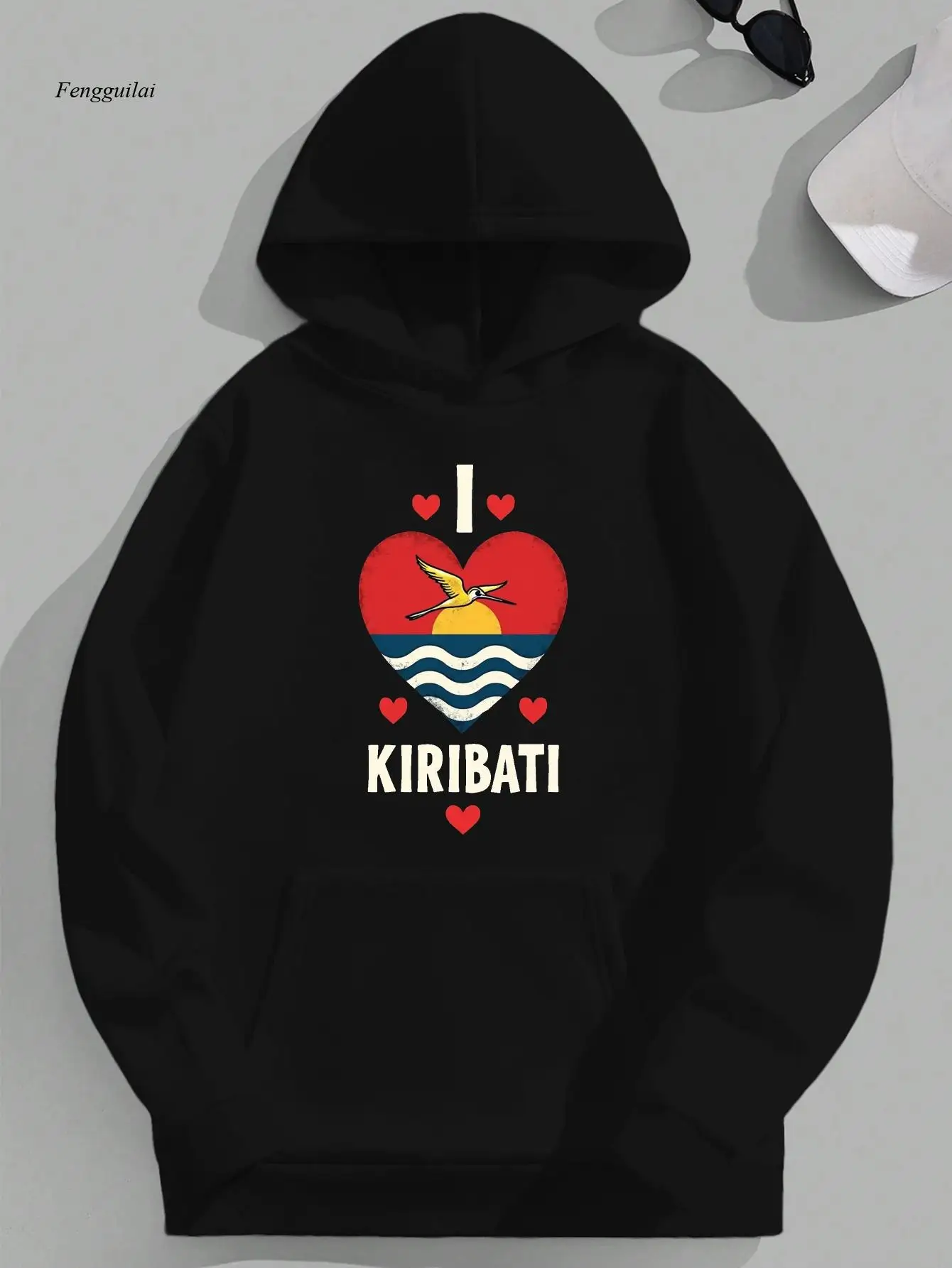 

Толстовка с капюшоном в форме флага — повседневный стиль — можно стирать в машине