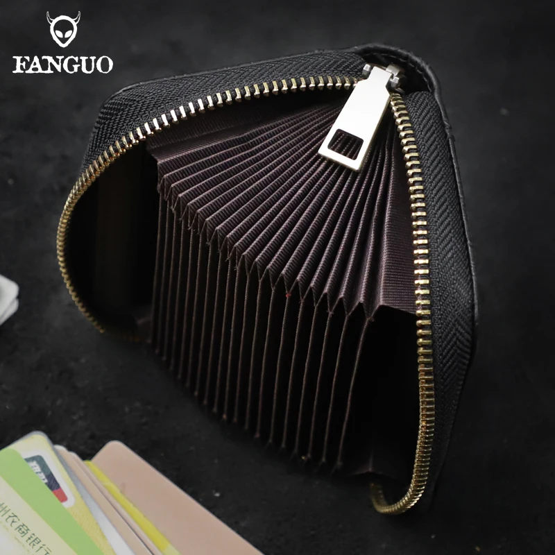 

Anti NFC Women Card Storage Bag Stylish Coin Purse Genuine Leather Small Wallet for Women Zipper Change Card Holder Wallets