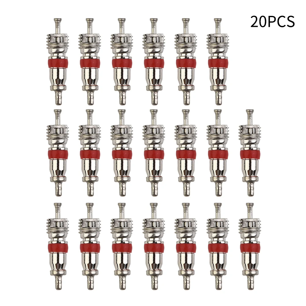 20 PCS Car Tyre Valve Core Insert With Core Remover Tool Universal For Car Truck Bike Motorcycle Wheel Car Repair Tool Parts