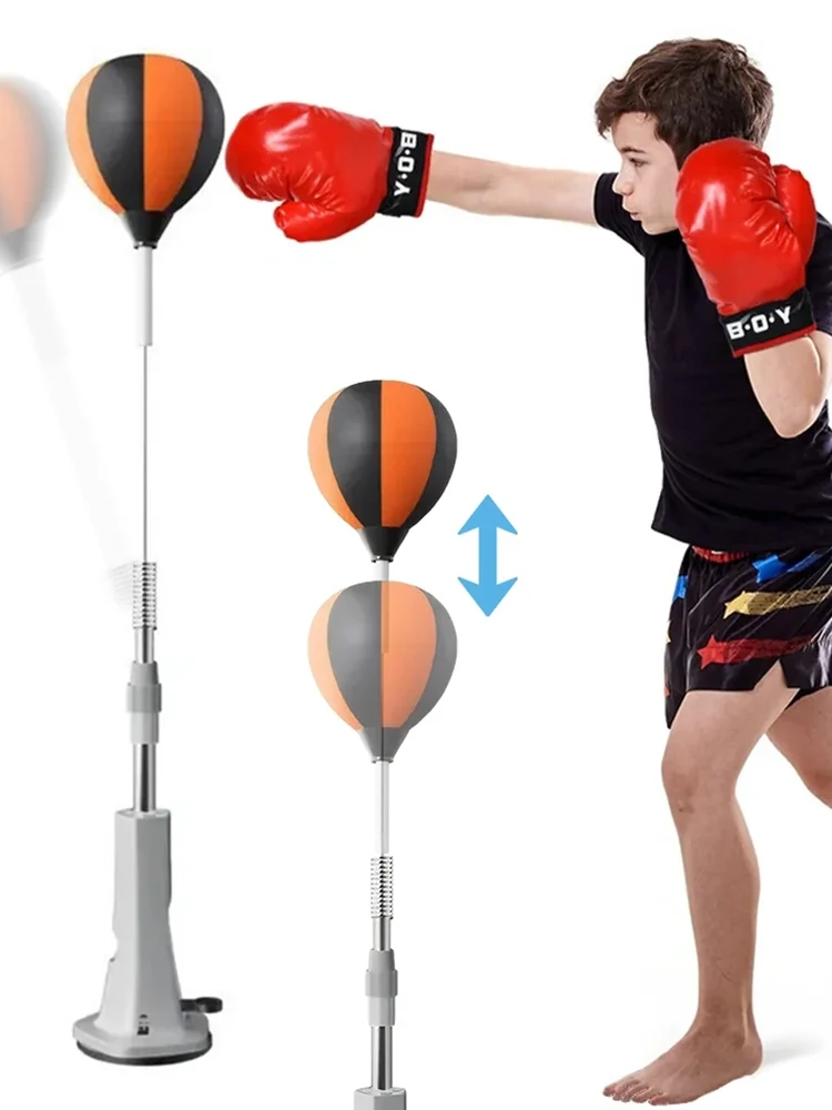 Balle de frappe réglable en hauteur, entraîneur de boxe à domicile, soulagement du Stress, entraînement, Dodge, vitesse de boxe, balle de réaction
