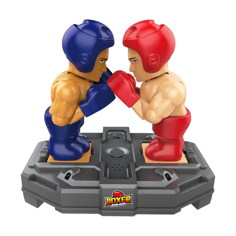 Electric Induction Boxing Arena Toy Somatosensory Control Dual Player Battle Game Interactive Punching Robot Toy for Children
