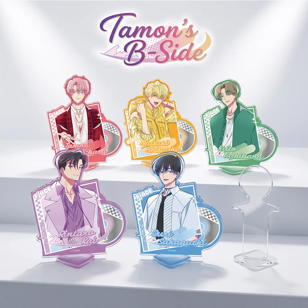 Anime Tamon's B‑Side Tamon Fukuhara Ouri Sakaguchi 15CM Acrylic Stand Keychain Cosplay Character Model Desk Decor Collect Gifts