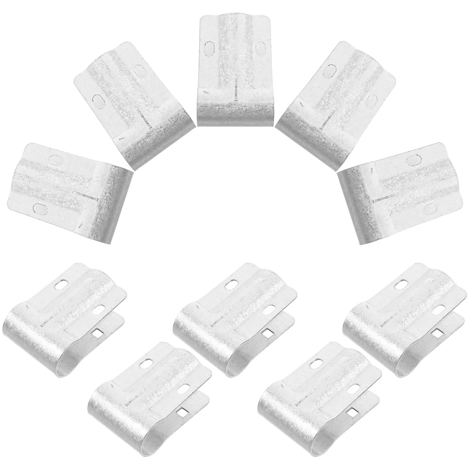 

10 T Connectors Clamp Greenhouse Silver Galvanized Pipe Joints Durable Smooth Finish Versatile Construction Rail Clamps Clips