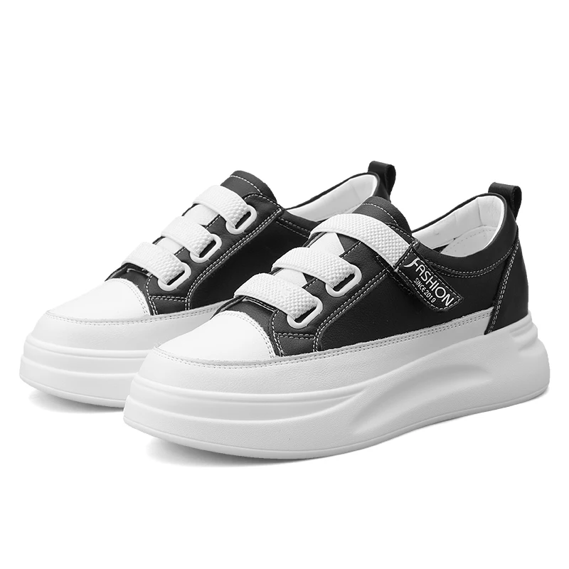 scarpe-da-donna-con-suola-spessa-e-interno-per-aumentare-l'altezza-con-velcro-nere-e-bianche-sneakers-bianche-versatili