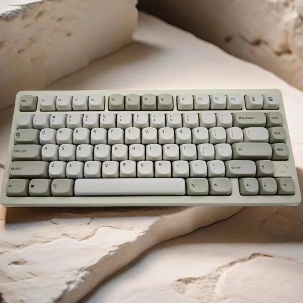 

Набор клавишных колпачков в стиле ретро, 137 клавиш, винтажная минималистичная клавиатурная крышка для ПК, профиль MOA, колпачок для механической клавиатуры Alice