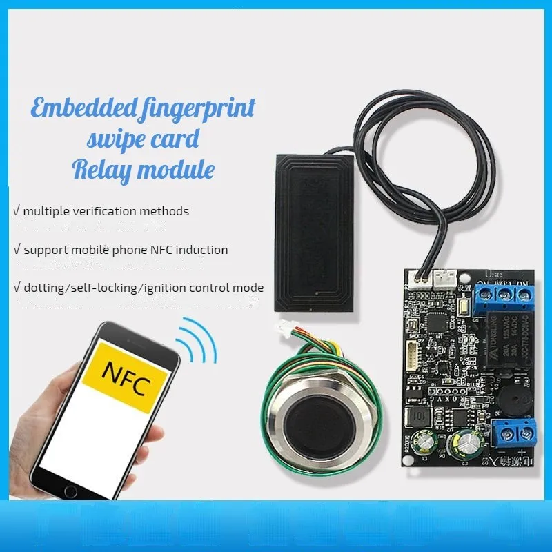 SY168G Handy NFC Induktion Relais Control Board Fingerprint IC Card Control Modul Embedded Card Reader