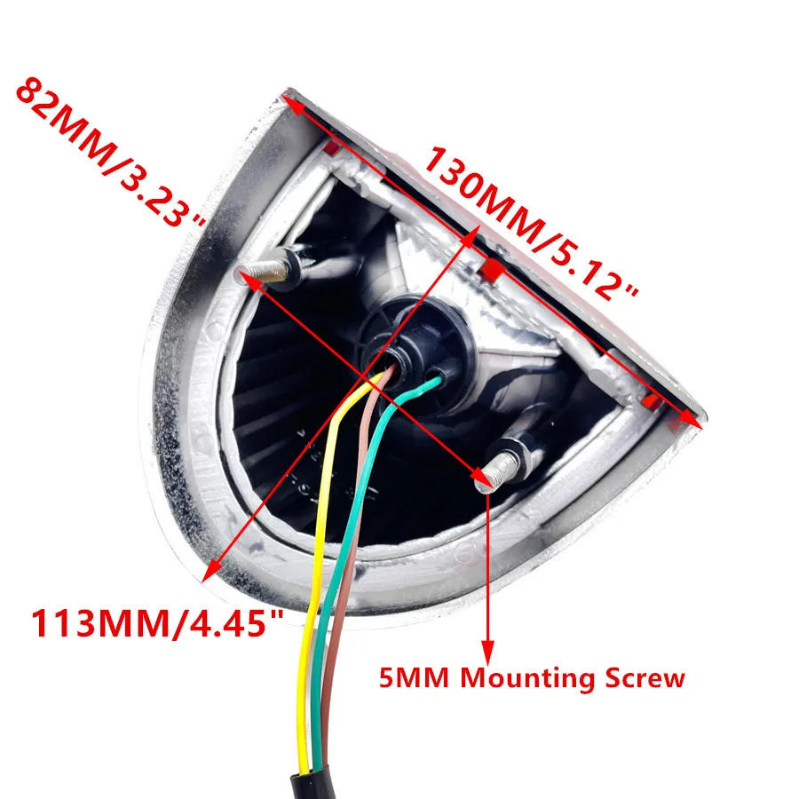 For Yamaha Vino Suzuki Honda Giorno Motorcycle Scooter Tail Light Assembly Brake Lamp E-Bike Moped Rear Stop Warning Indicator