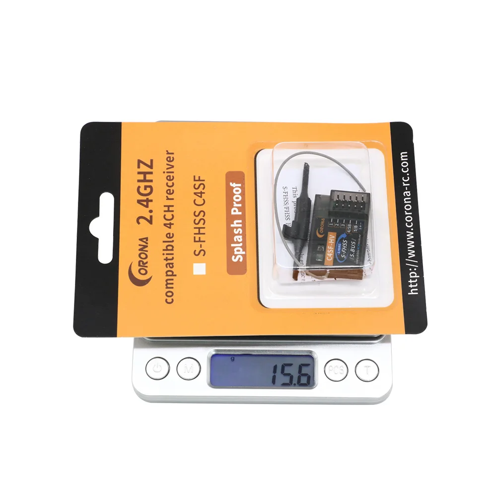 코로나 2.4GHz R4SF R6SF R8SF C4SF-HV S-FHSS/FHSS 호환 수신기 (후타바 S-FHSS T6 14SG RC 드론 비행기 자동차 보트 모델용)
