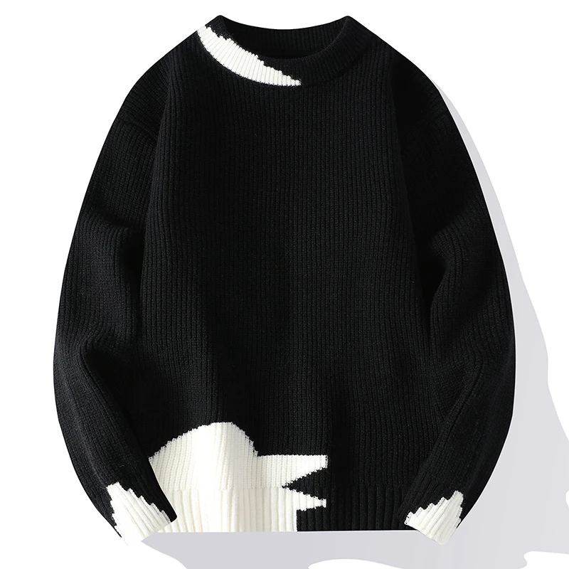 Gorasion новый мужской повседневный свитер с круглым вырезом вязаные зимние пуловеры хлопковые осенние топы высокого качества модный брендовый мужской свитер