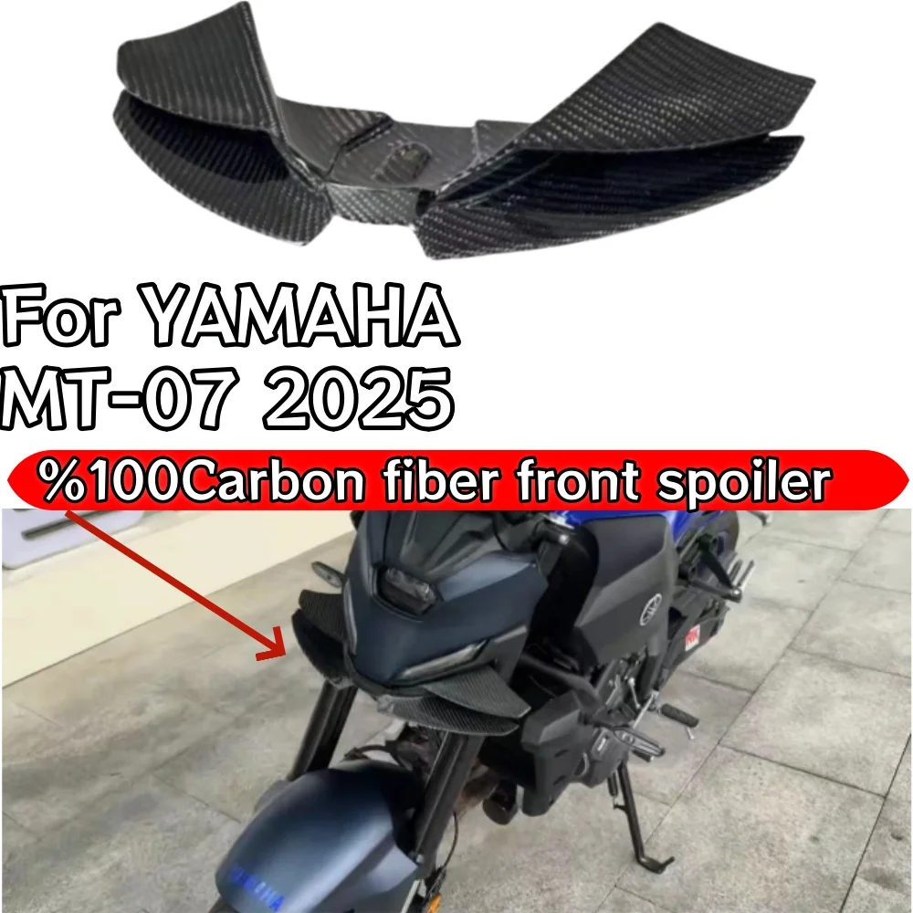 

For YAMAHA MT-07 2025 Wind Wing Aerodynamics Fairing Winglets MT07 2025 GP WING Motorcycle Front Spoiler Lower spoiler Front Lip