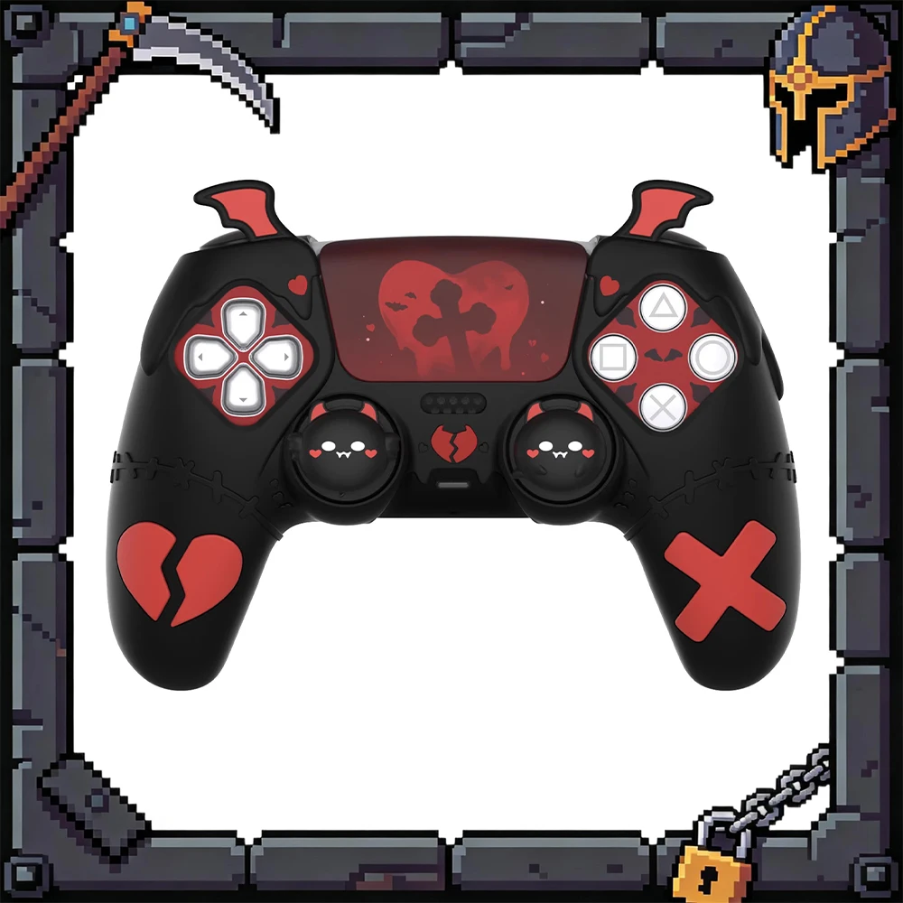 

Защитный чехол для ручки PlayVital из высококачественного силикона, мягкий и приятный для кожи, защитный чехол для игровой ручки, подарки