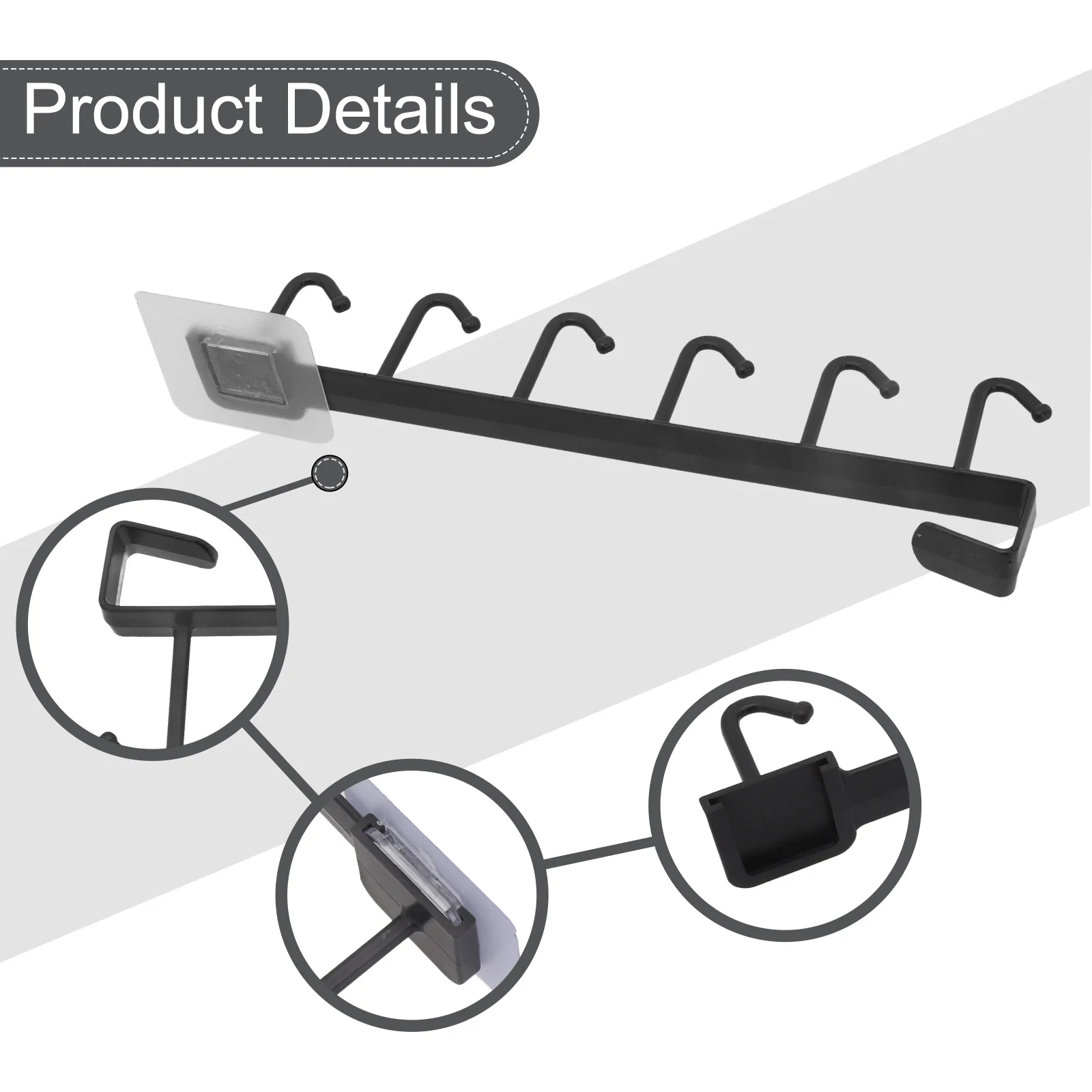 Carrying Capacity Organizers Strong Carrying Capacity Towel Cup Hook Keys Bags Storage Made From High Quality Plastic
