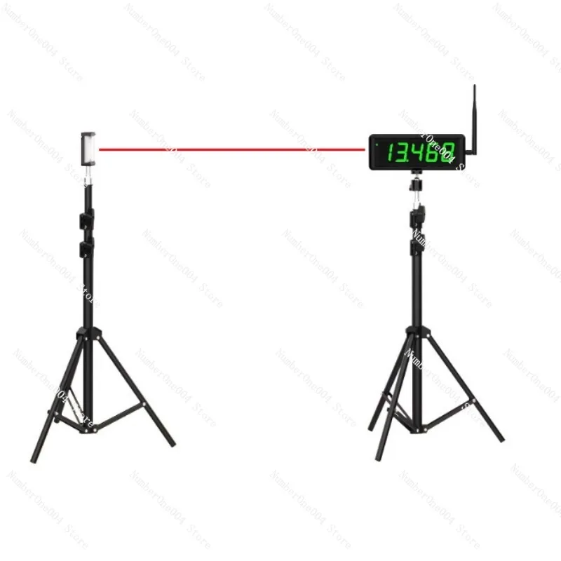 

Multi-track Sprint Wireless Laser Racing Timer for Turn-back Running Training Automatic Timing with Transmitter