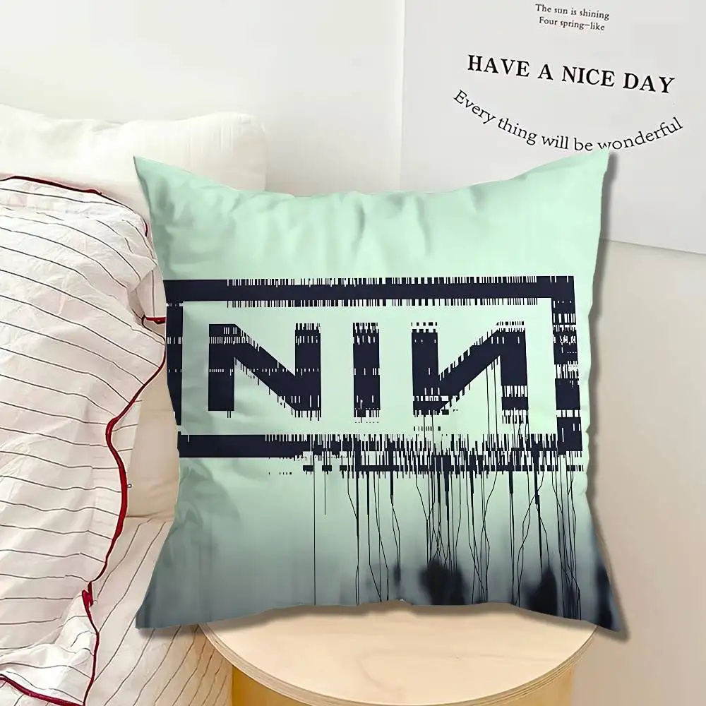 N-Nine Inch Nails The Fragile Single Throw Pillow Case Cover Sofa Cushion Home Room Decor